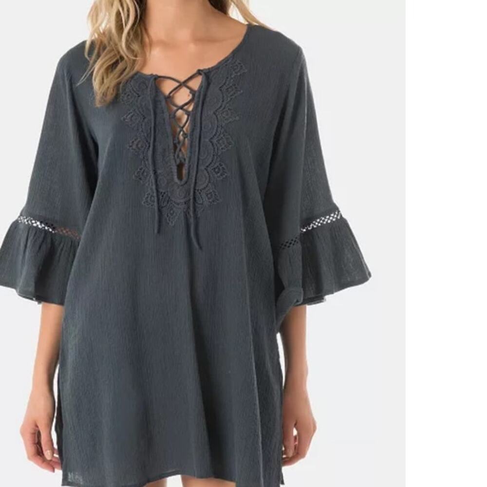 O’Neill Water Solids Long-Sleeve Dress Cover-Up size XL